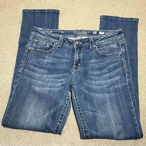 Miss Me 34 JES179SL Skinny comfort Jeans Flap Pocket Embroidered - Picture 7 of 13